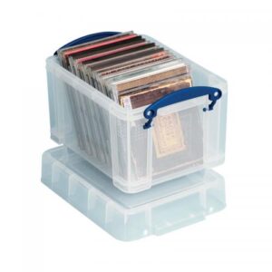 Really Useful 3L Plastic Storage Box With Lid 245x180x160mm Clear