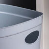 Addis 50L Roll Top Plastic Waste Bin - Metallic Charcoal